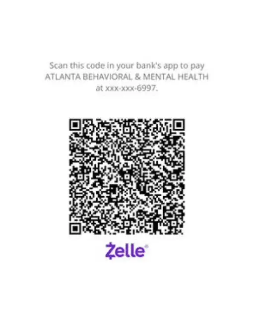 Scan to pay ATL Behavioral with Zelle