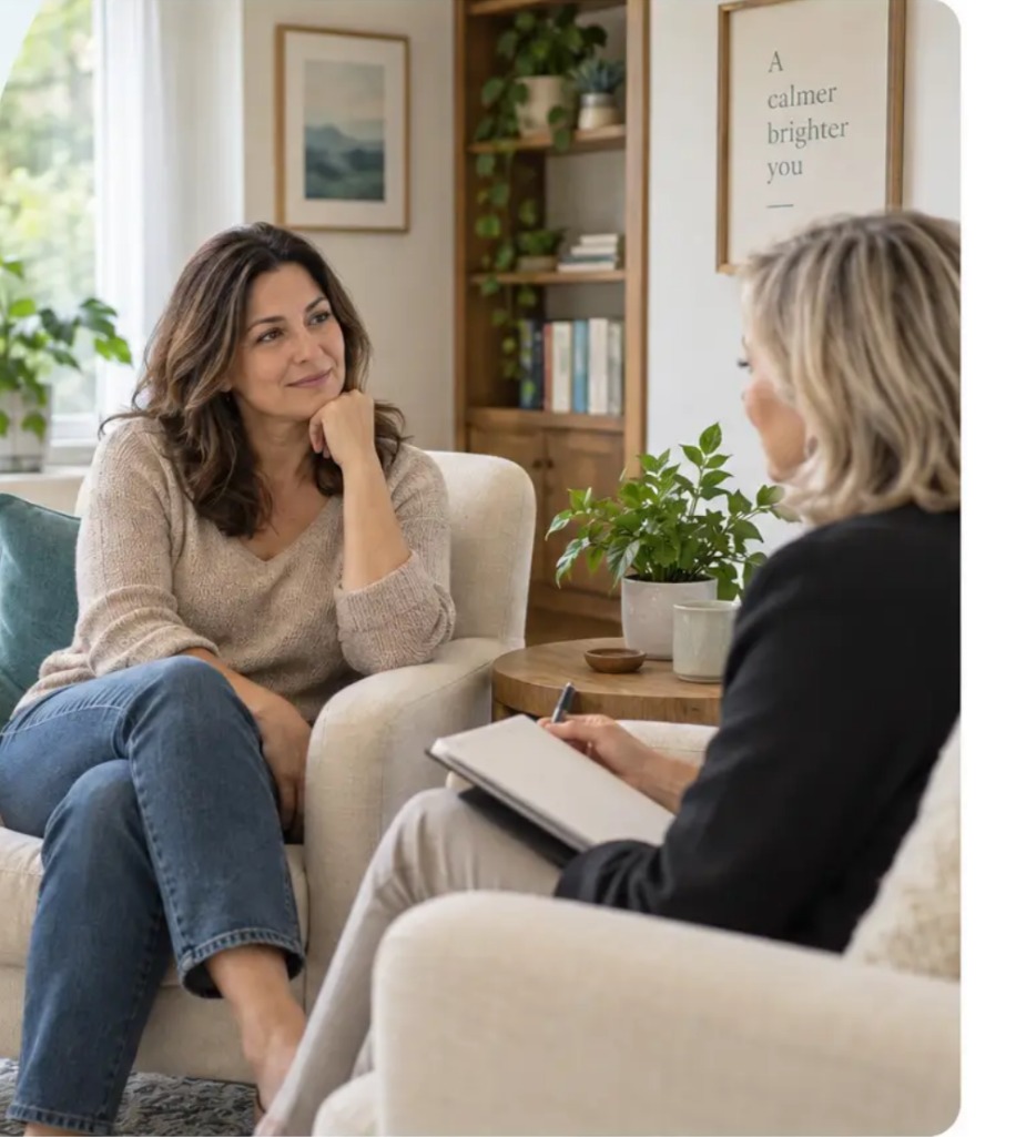 Therapist in a counseling session with a client